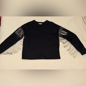 H&M Black Sweatshirt with Silver Metal